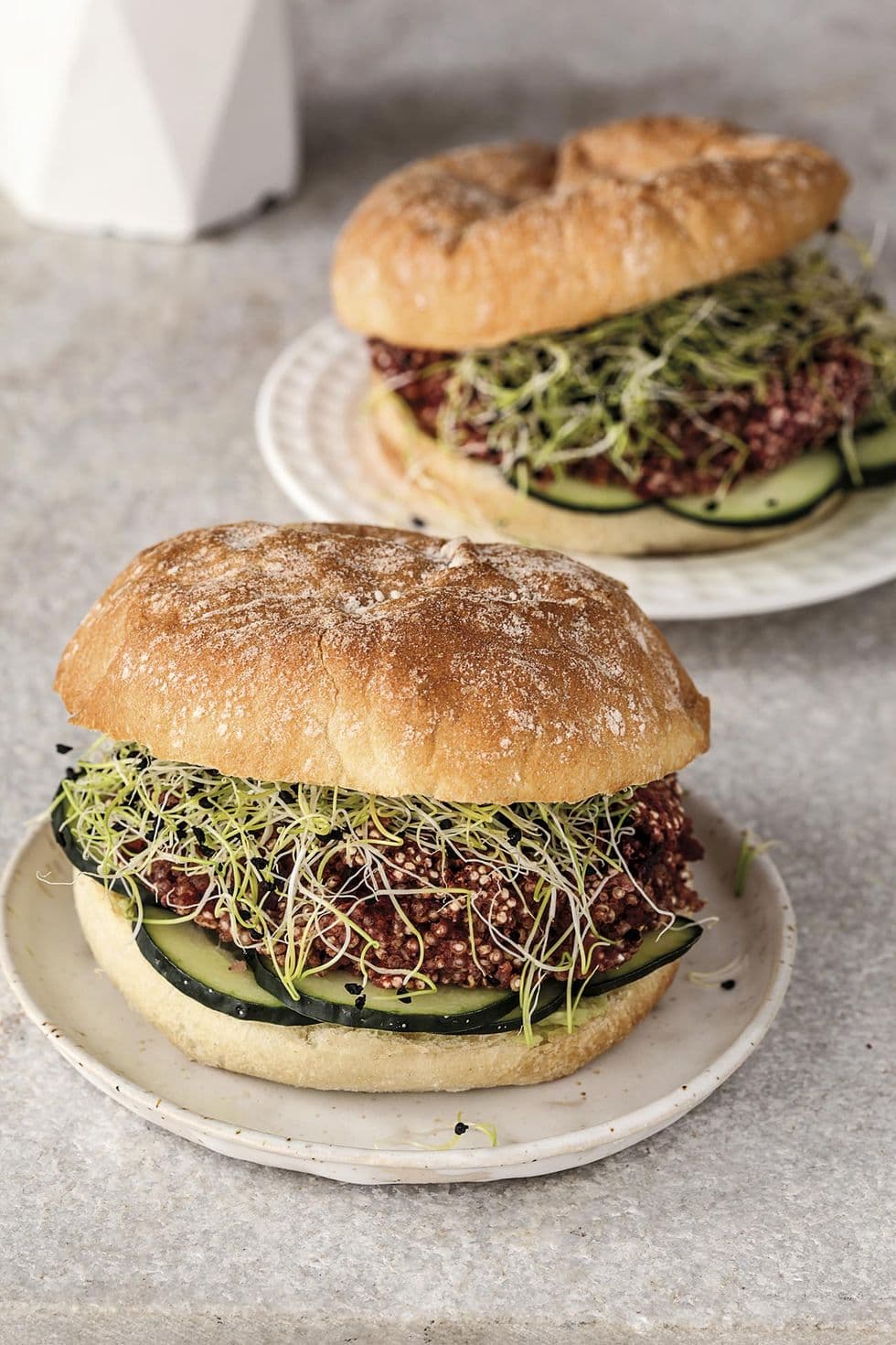 Hamburguesa vegana de alubia roja y quinoa